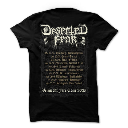 T-Shirt | Veins Of Fire Tour 2025 | Schwarz
